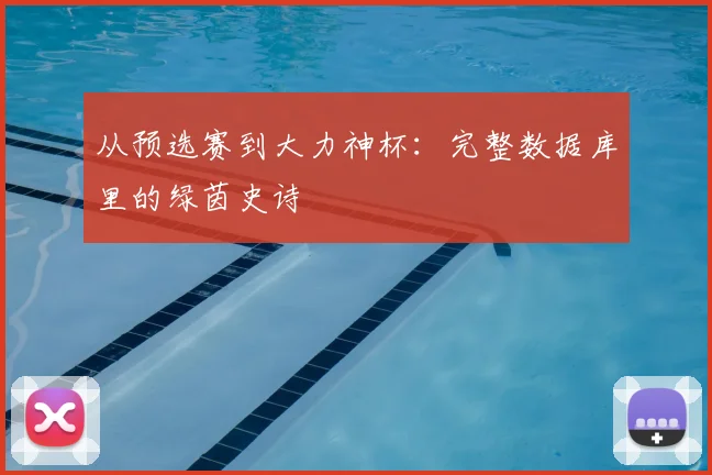从预选赛到大力神杯：完整数据库里的绿茵史诗