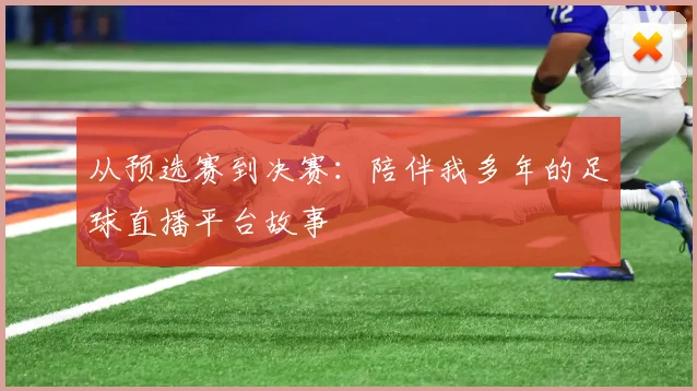 从预选赛到决赛：陪伴我多年的足球直播平台故事